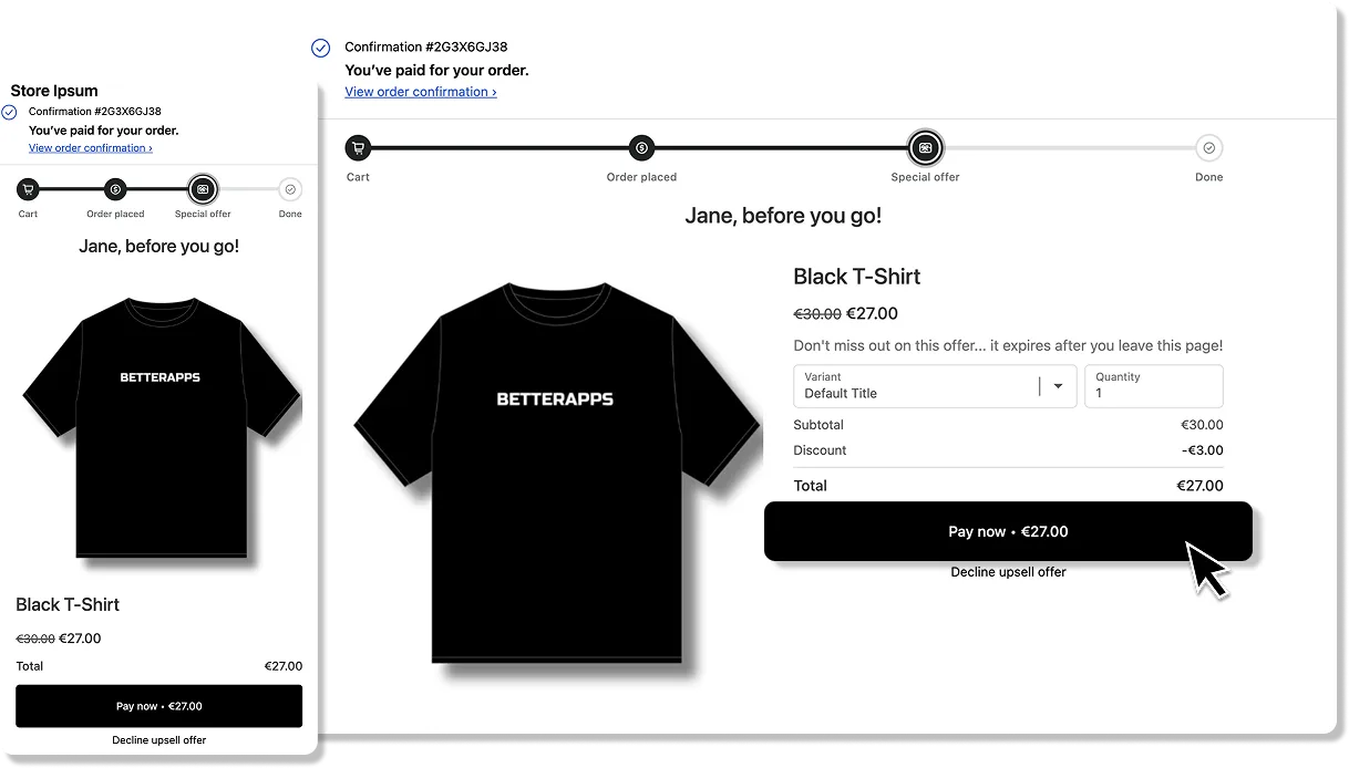 BA Post Purchase preview