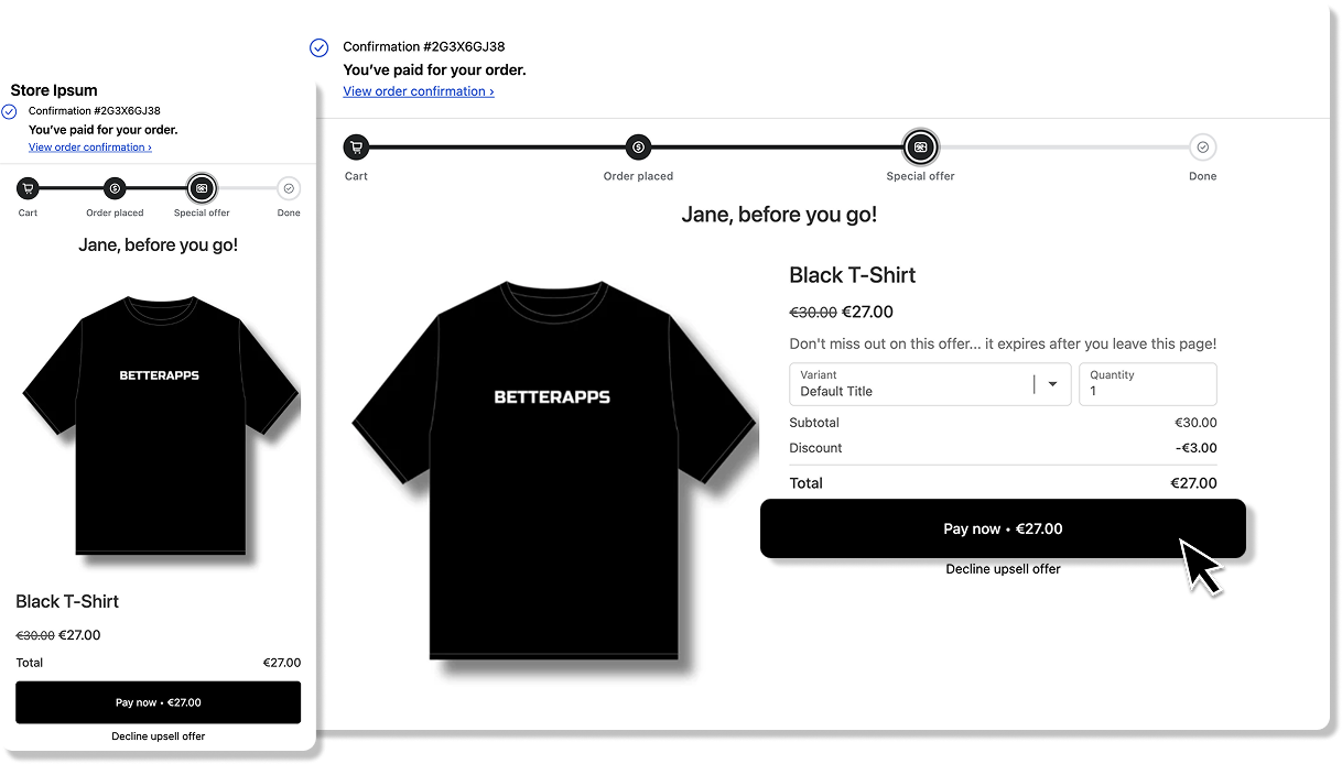 BA Post Purchase preview